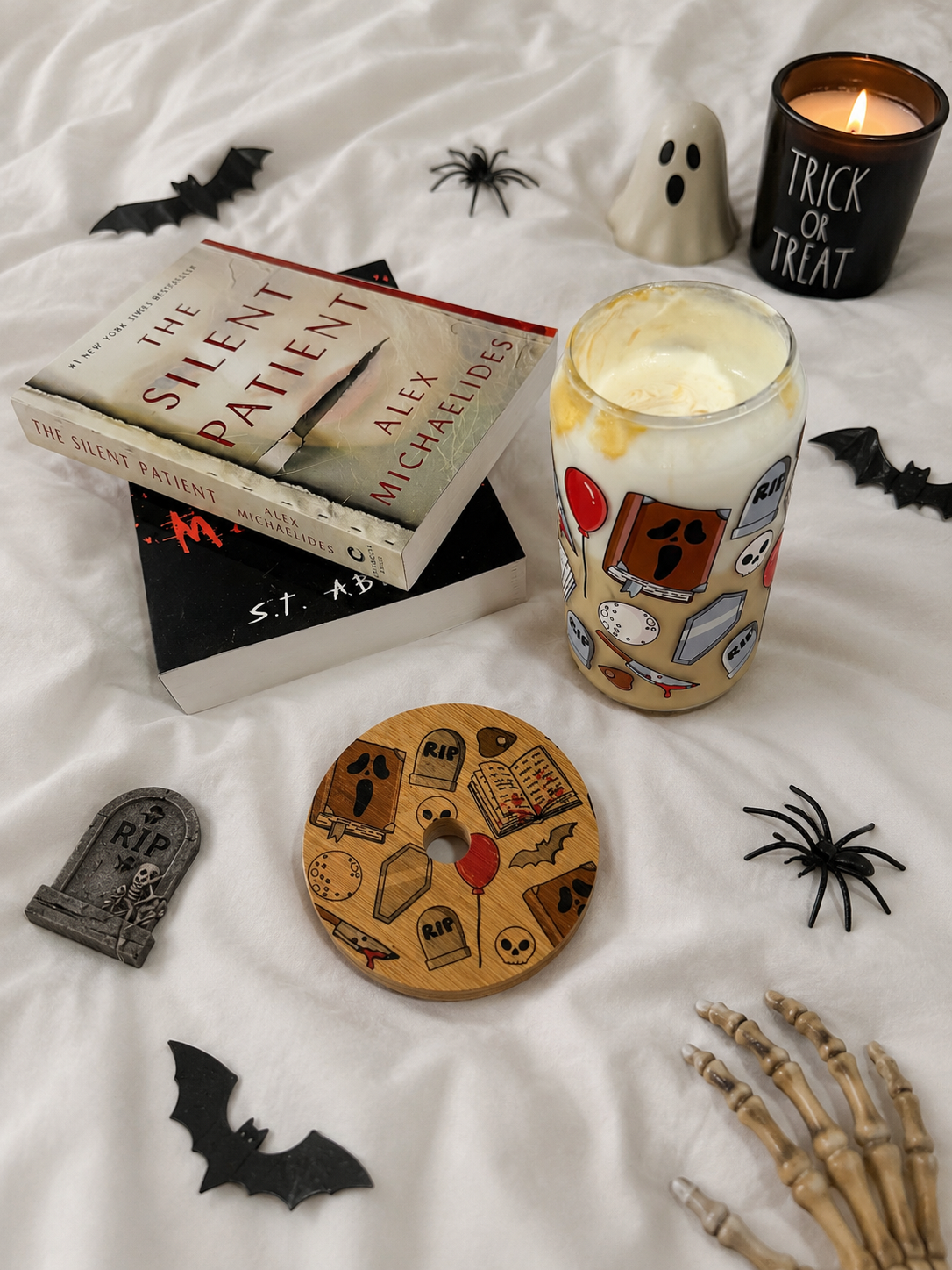 spooky books cup