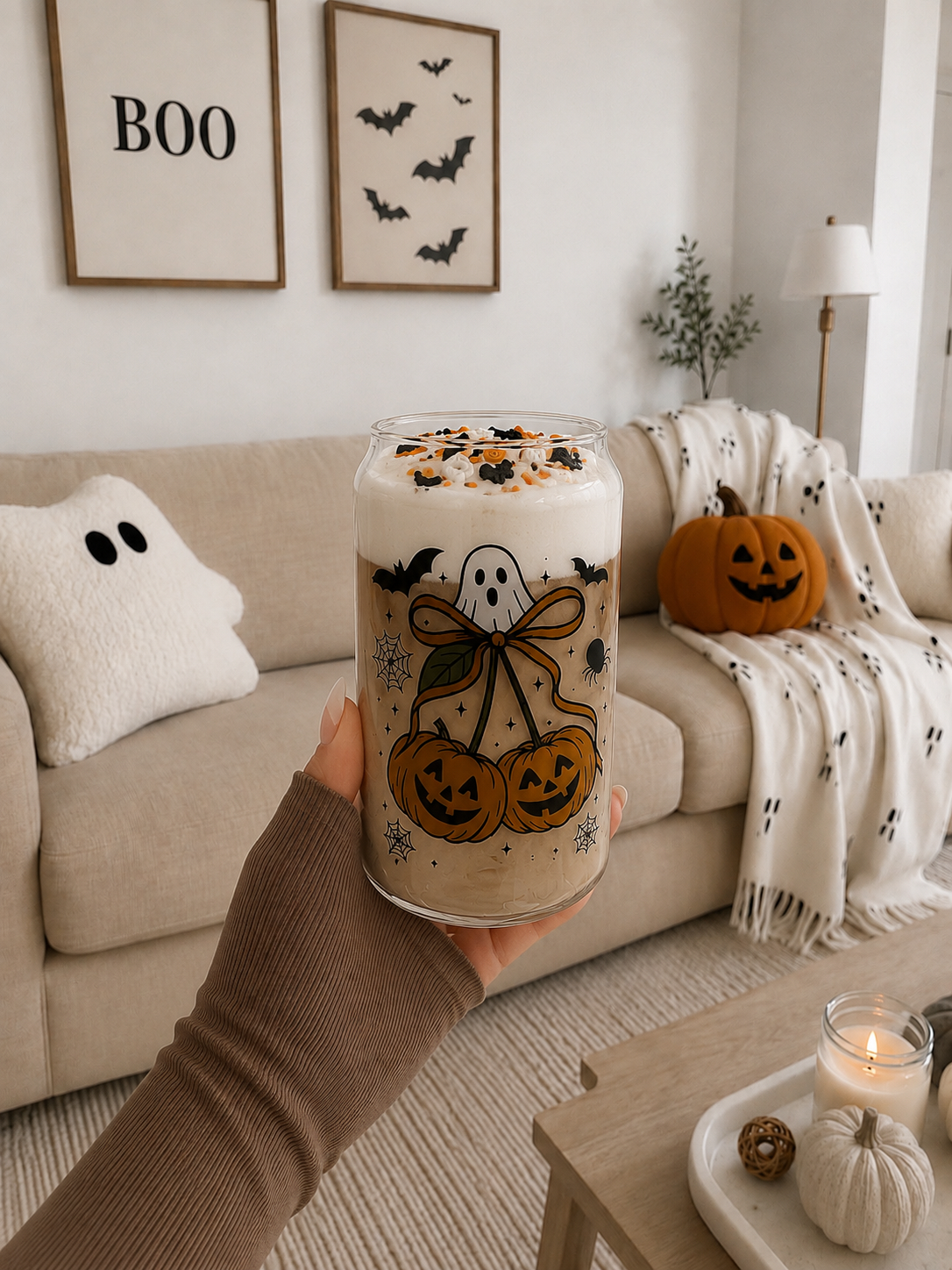 coqutte spooky pumpkin cup