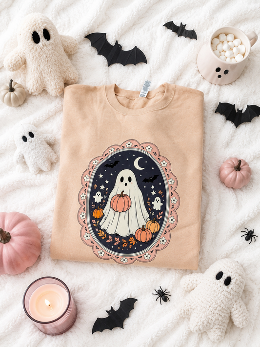 pumpkin ghostie crewneck